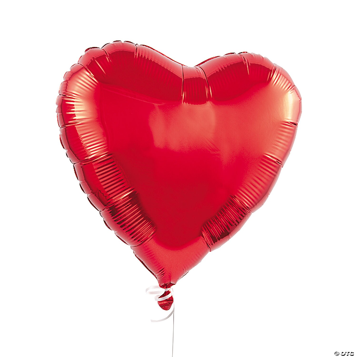 Solid Red Heart Mylar Balloon